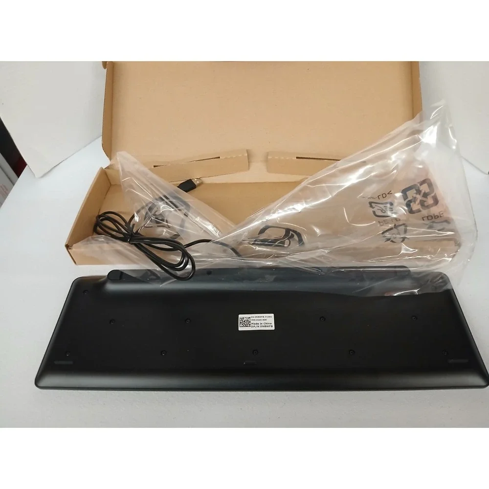 New-Dell Wired slip USB Black Keyboard‎ KG-1089 #1089